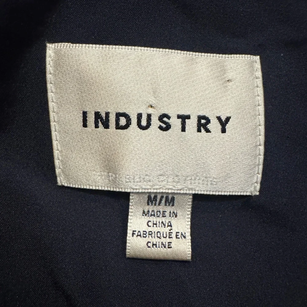Industry Republic Clothing Mens Navy Blue Full Zip‎ Utility Jacket Size Medium